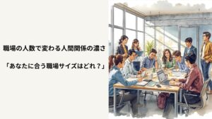 「職場の人数で変わる人間関係の濃さ|あなたに合う職場サイズはどれ?」 | こころひなた